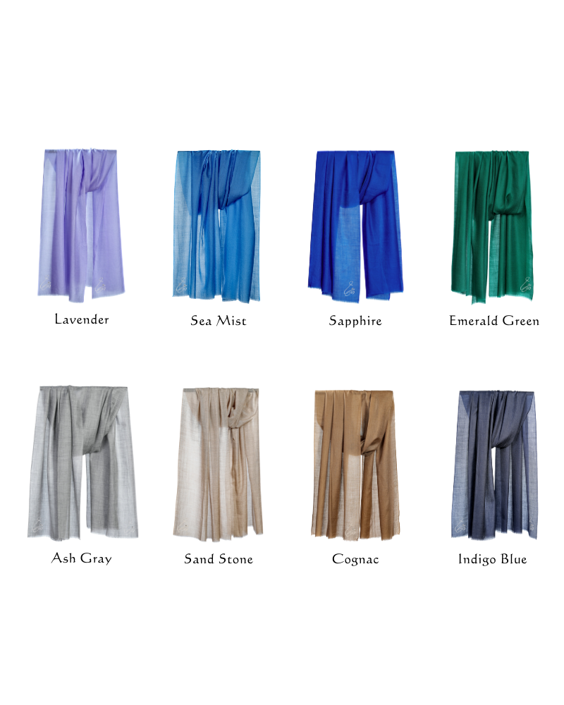 Cashmere Stole with Om