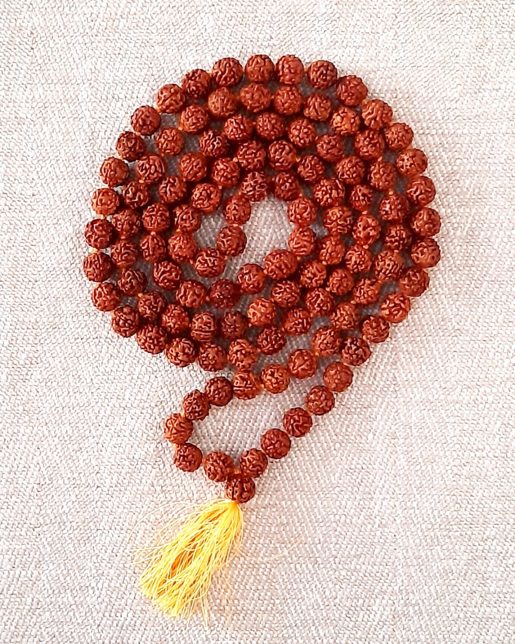 Rudraksha Japa Mala – 108 Beads for Meditation Prayer