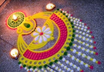 why is rangoli done on diwali | rangoli | chinmaya upahar