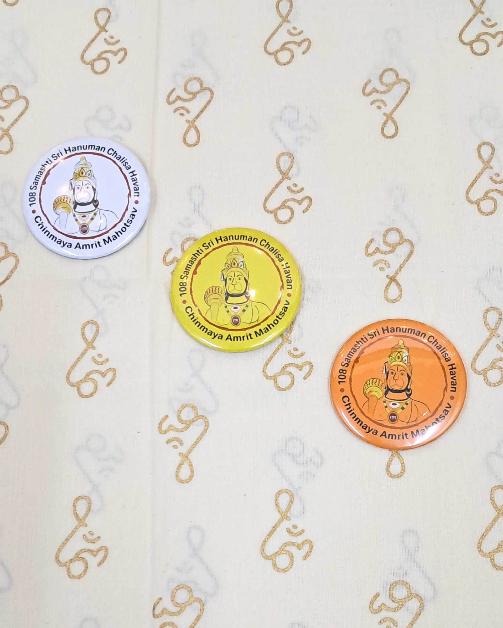 Chinmaya Amrit Mahotsav – 75 Years Hanuman Chalisa Badge