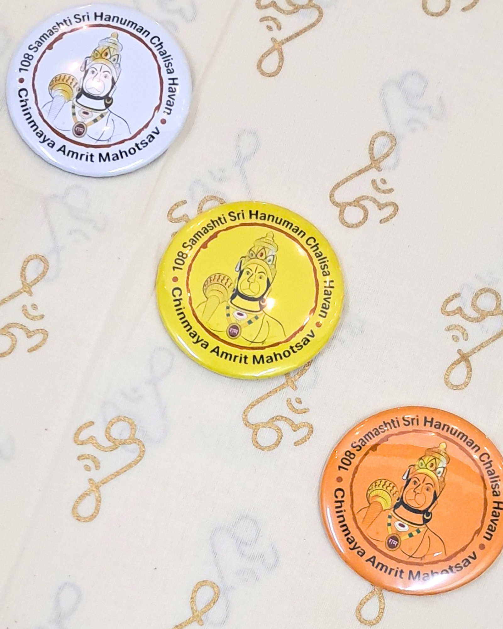 Chinmaya Amrit Mahotsav – 75 Years Hanuman Chalisa Badge