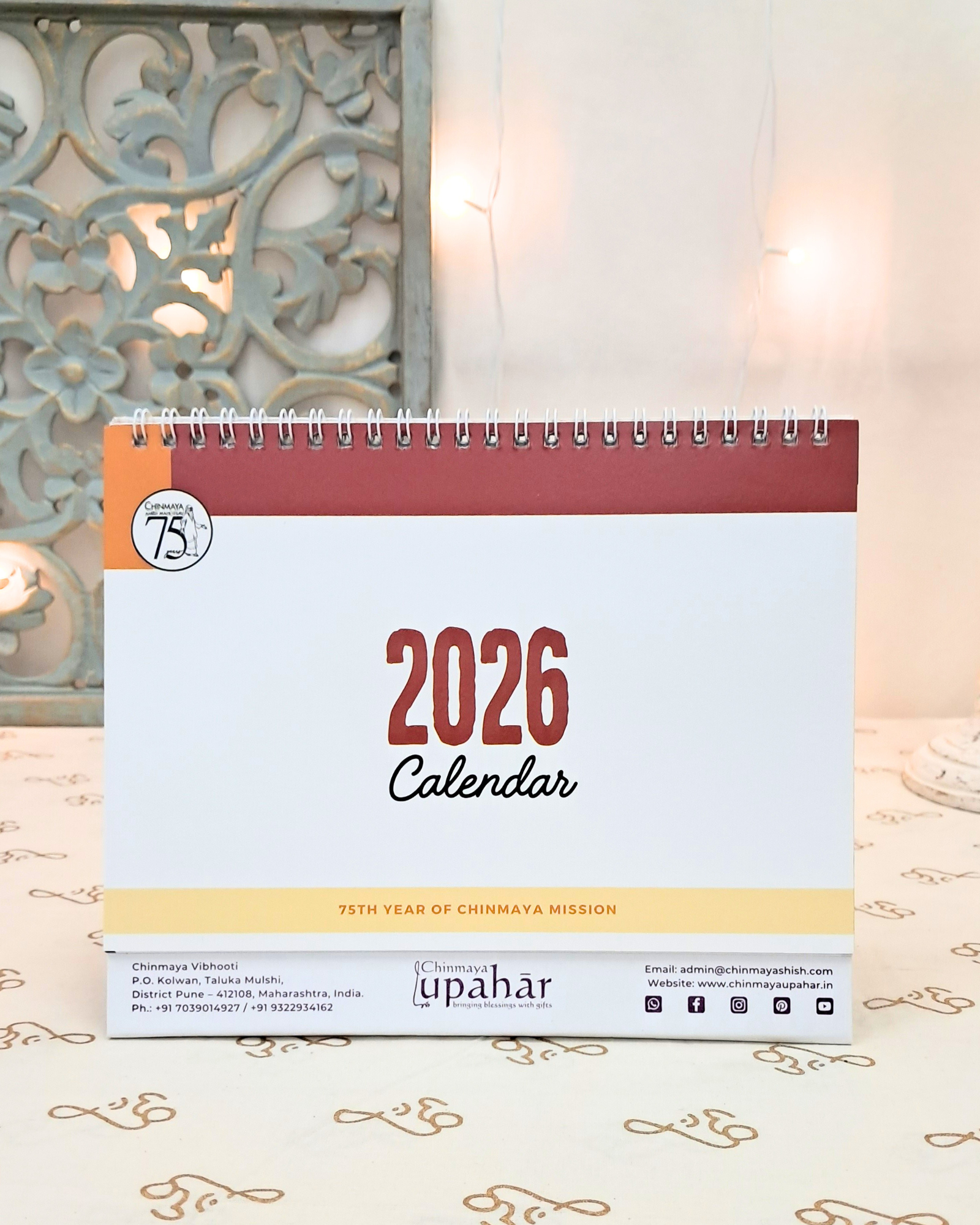 2026 Desk Calendar – Celebrating 75 Years of Inspiration with Quotes