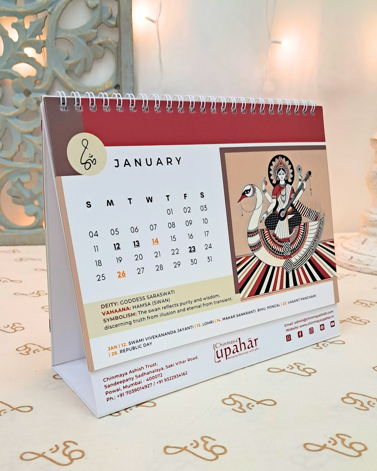 2026 Desk Calendar – Vahaana in Tribal Art