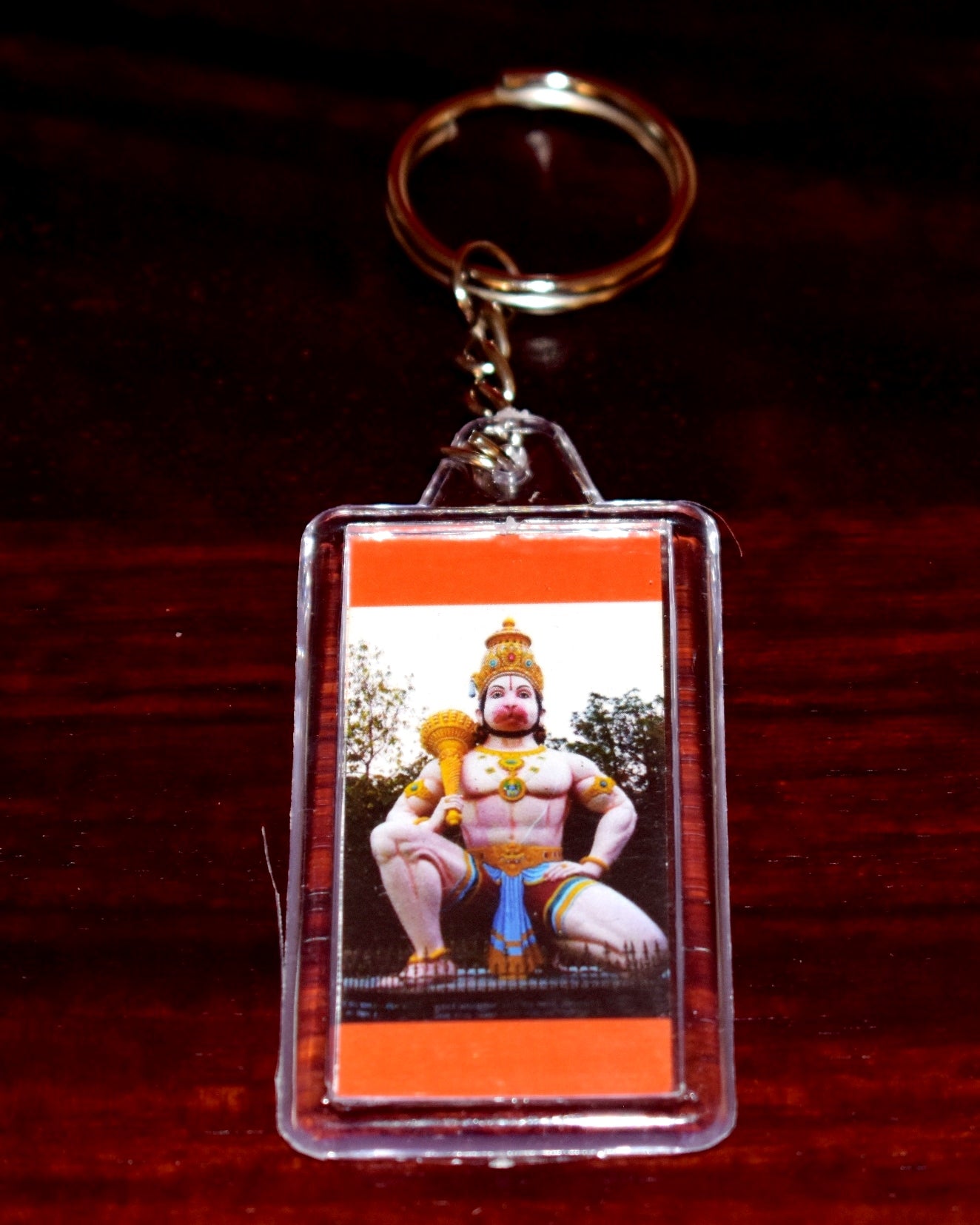 Keychain: Acrylic with Picture - Sidhbari Hanuman