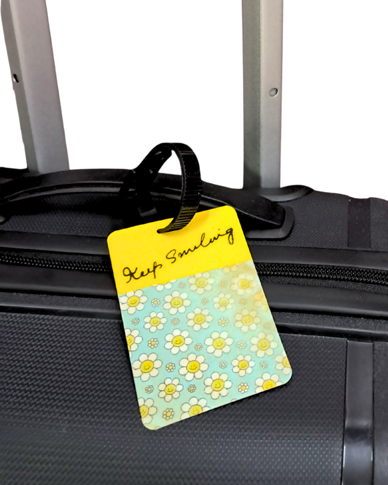 Inspirational 2D Luggage Tag with Quotes