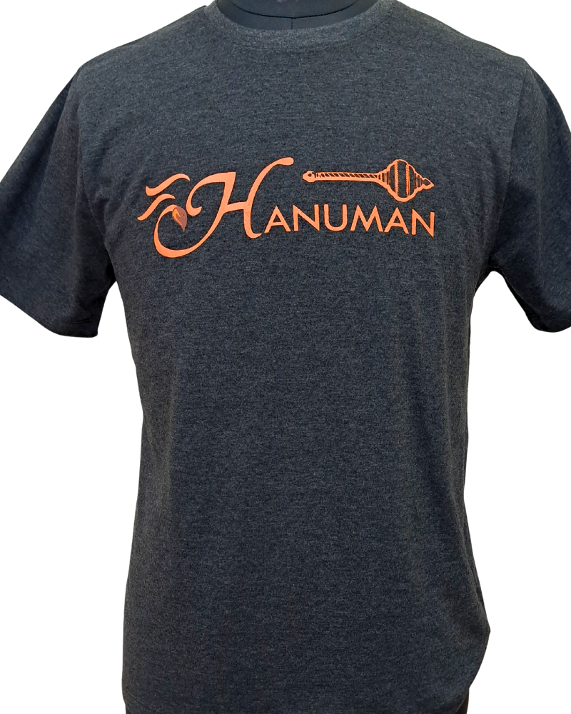 Hanuman Pure Cotton T-Shirt - Yellow and Dark Grey