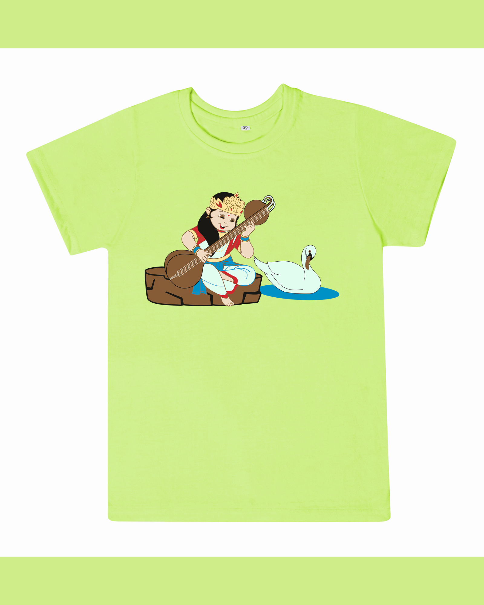 T-Shirt: Kids - Saraswati with Veena