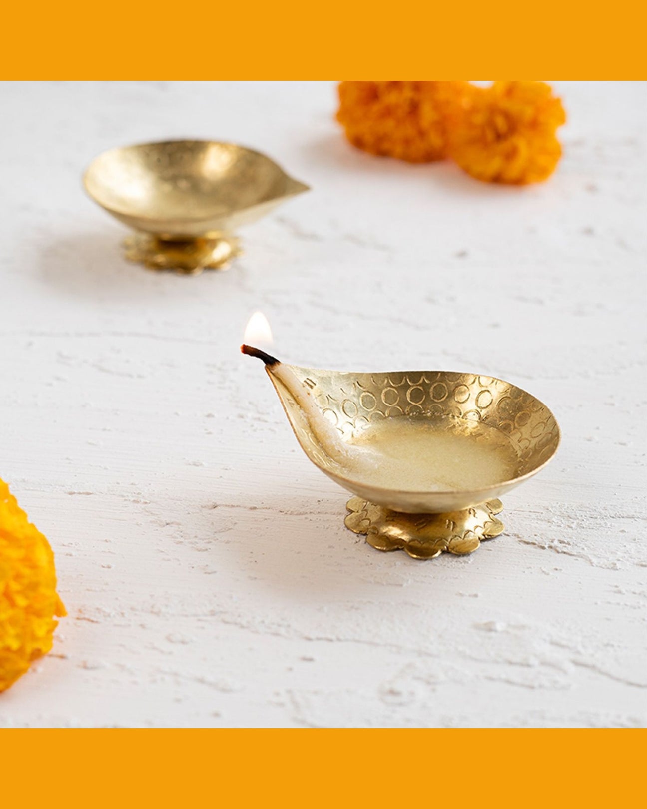 Brass: Diya - Raindrop (2 pcs)