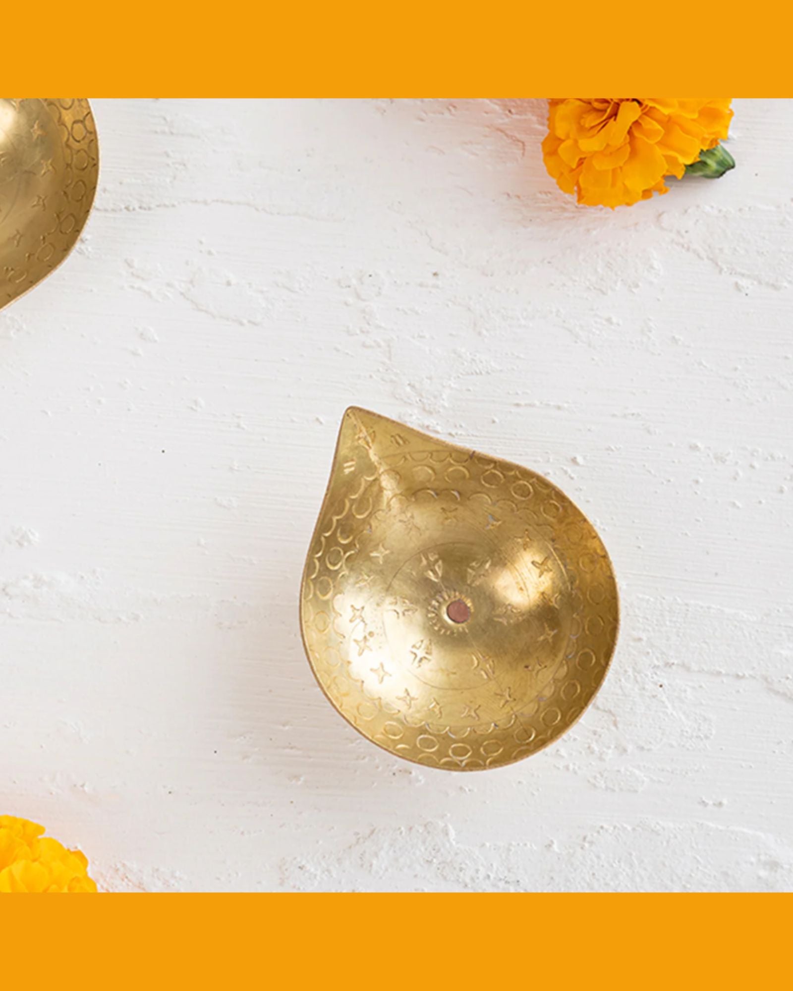 Brass: Diya - Raindrop (2 pcs)