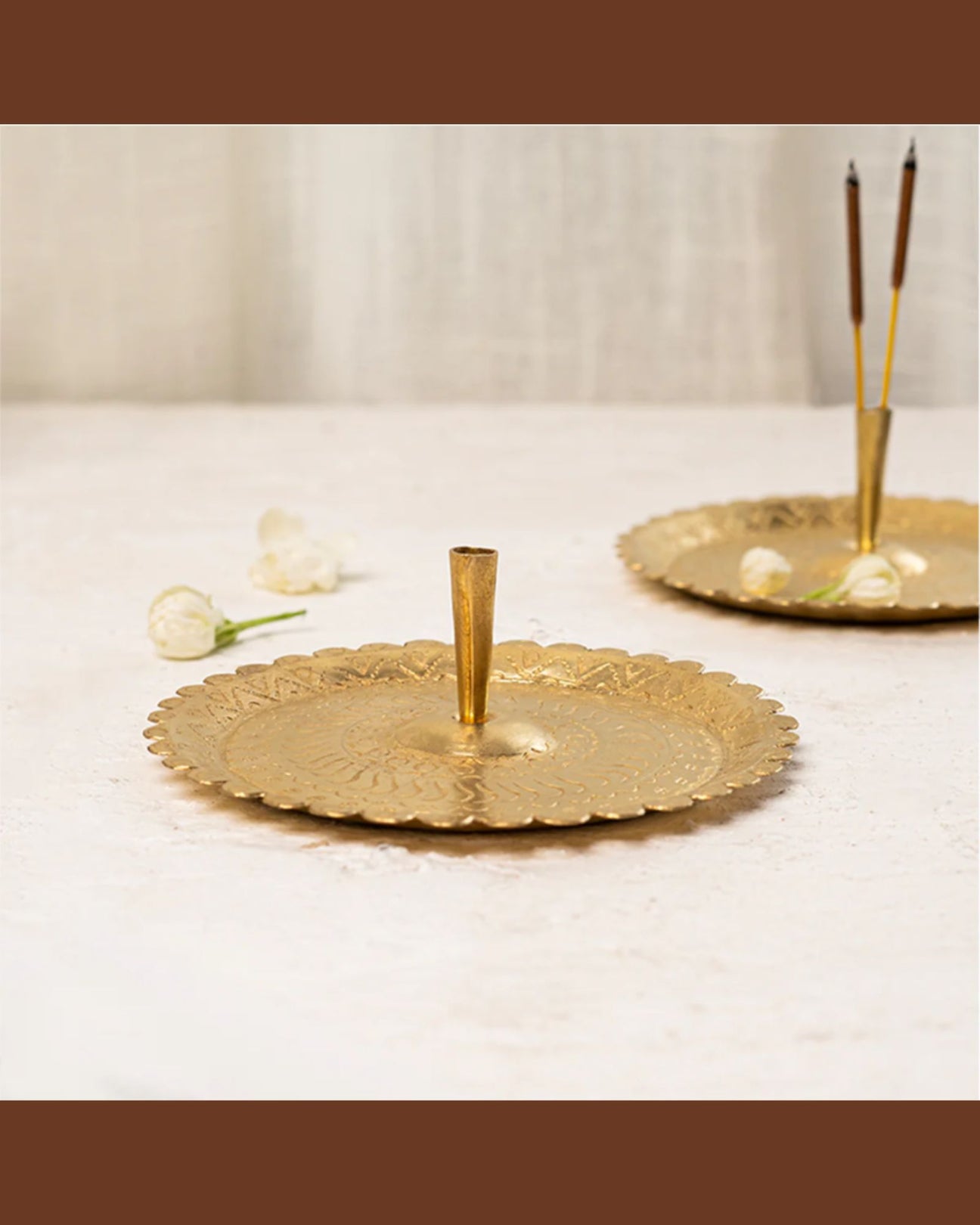 Brass: Incense Holder - Ripple