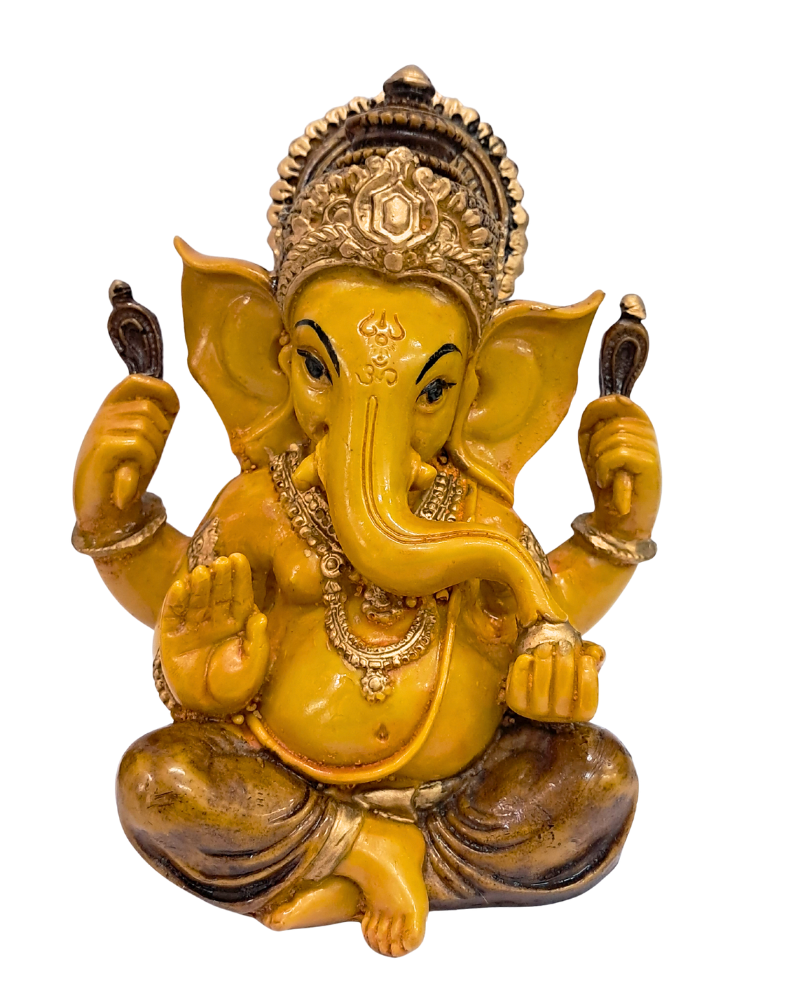 Handcrafted Resin Ganesh Idol – 5.5" Tall