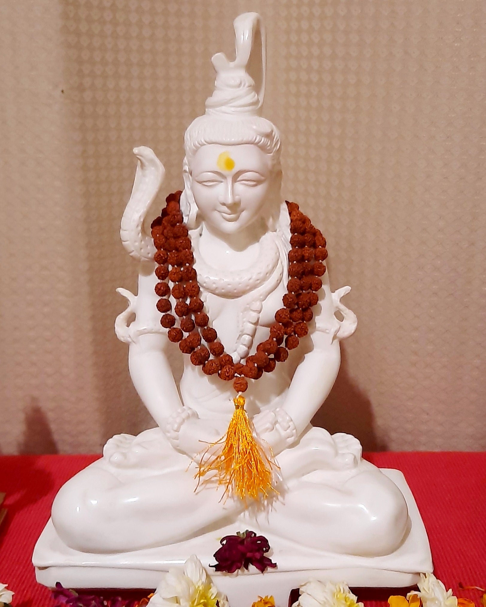 Shiva Murti in Marble Dust – Meditative Idol (11")