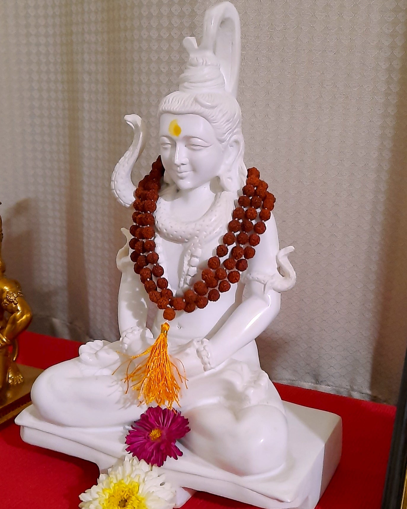 Shiva Murti in Marble Dust – Meditative Idol (11")