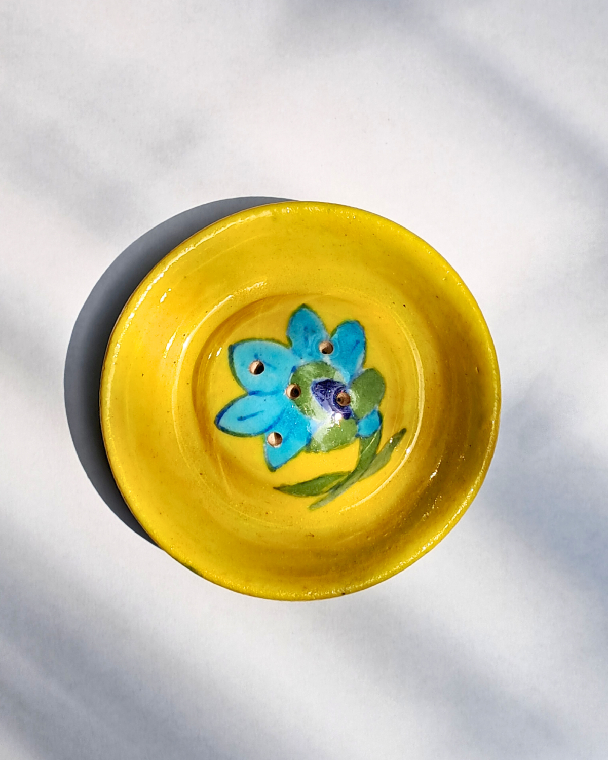 Agarbatti Holder: Blue Pottery - Big