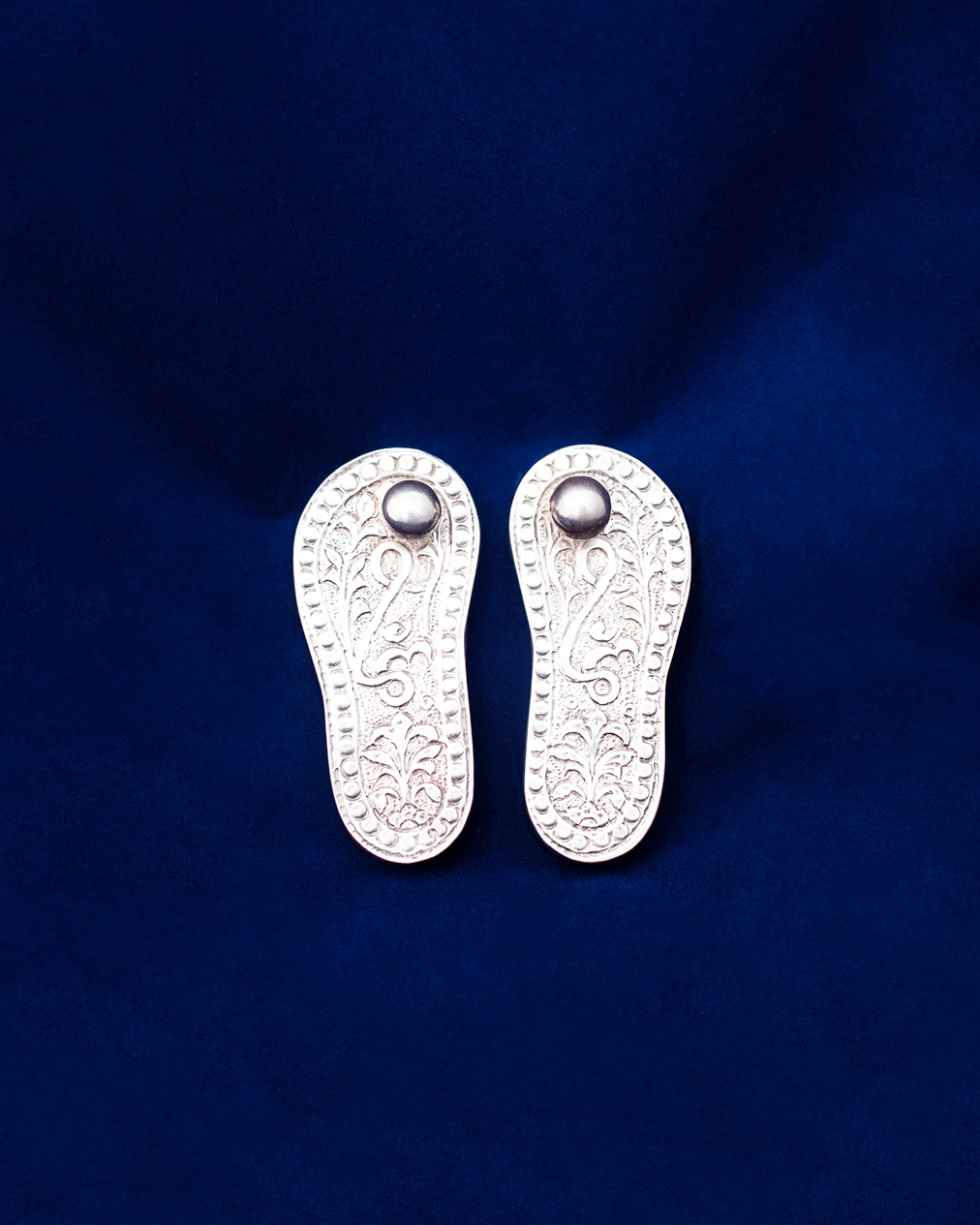 Padukas: Pure Silver with Om