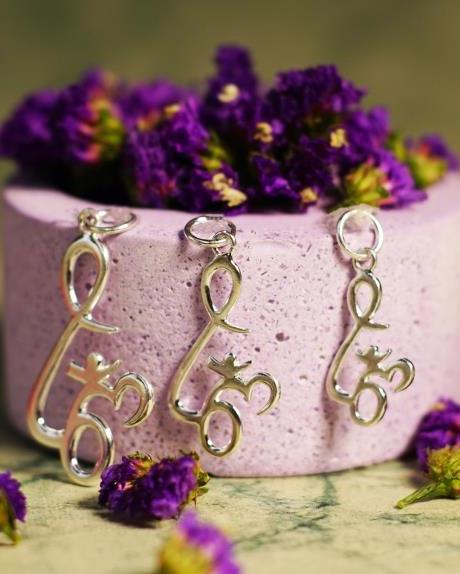 Silver: Sterling Om Pendant