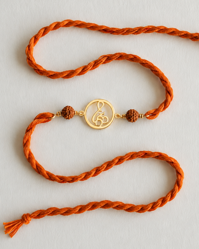Chinmaya Om Rakhi – 22K Gold-Plated