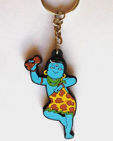 Keychain: Rubber - Little Gods - Shiva