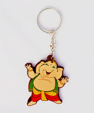 Keychain: Rubber - Little Gods - Ganesha