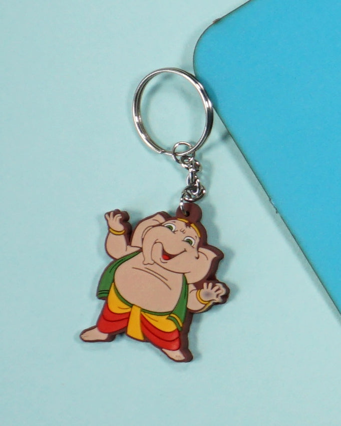 Keychain: Rubber - Little Gods - Ganesha