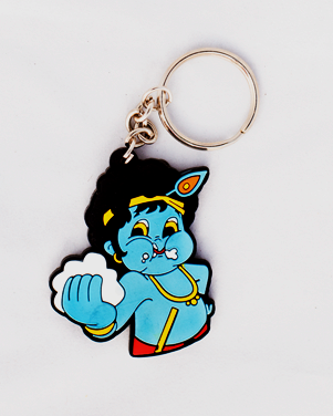 Keychain: Rubber - Little Gods - Krishna