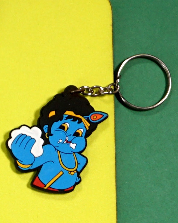 Keychain: Rubber - Little Gods - Krishna