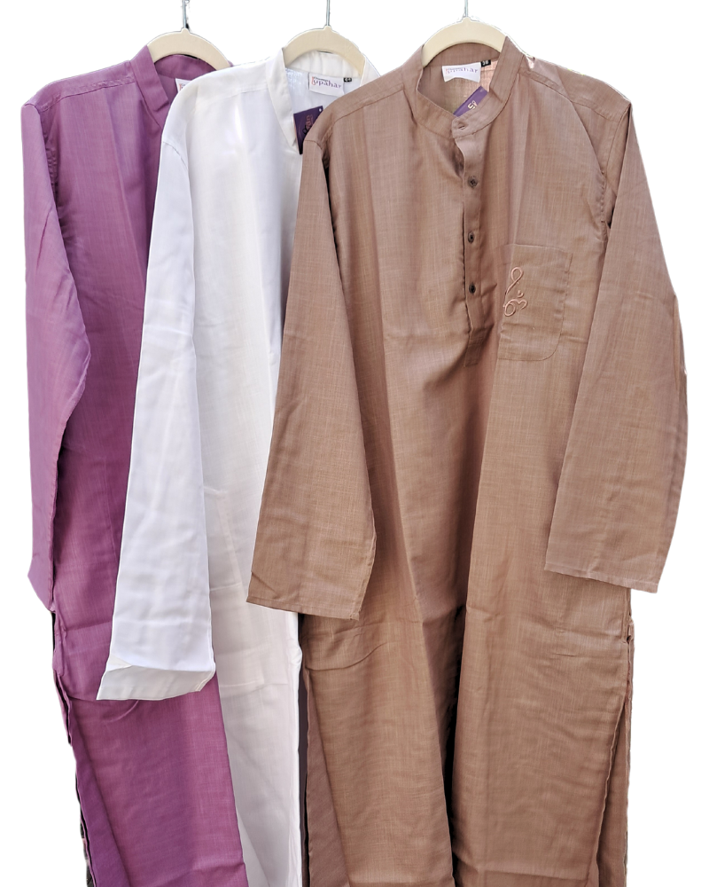 Kurta: Mens, Matka Cotton - Long