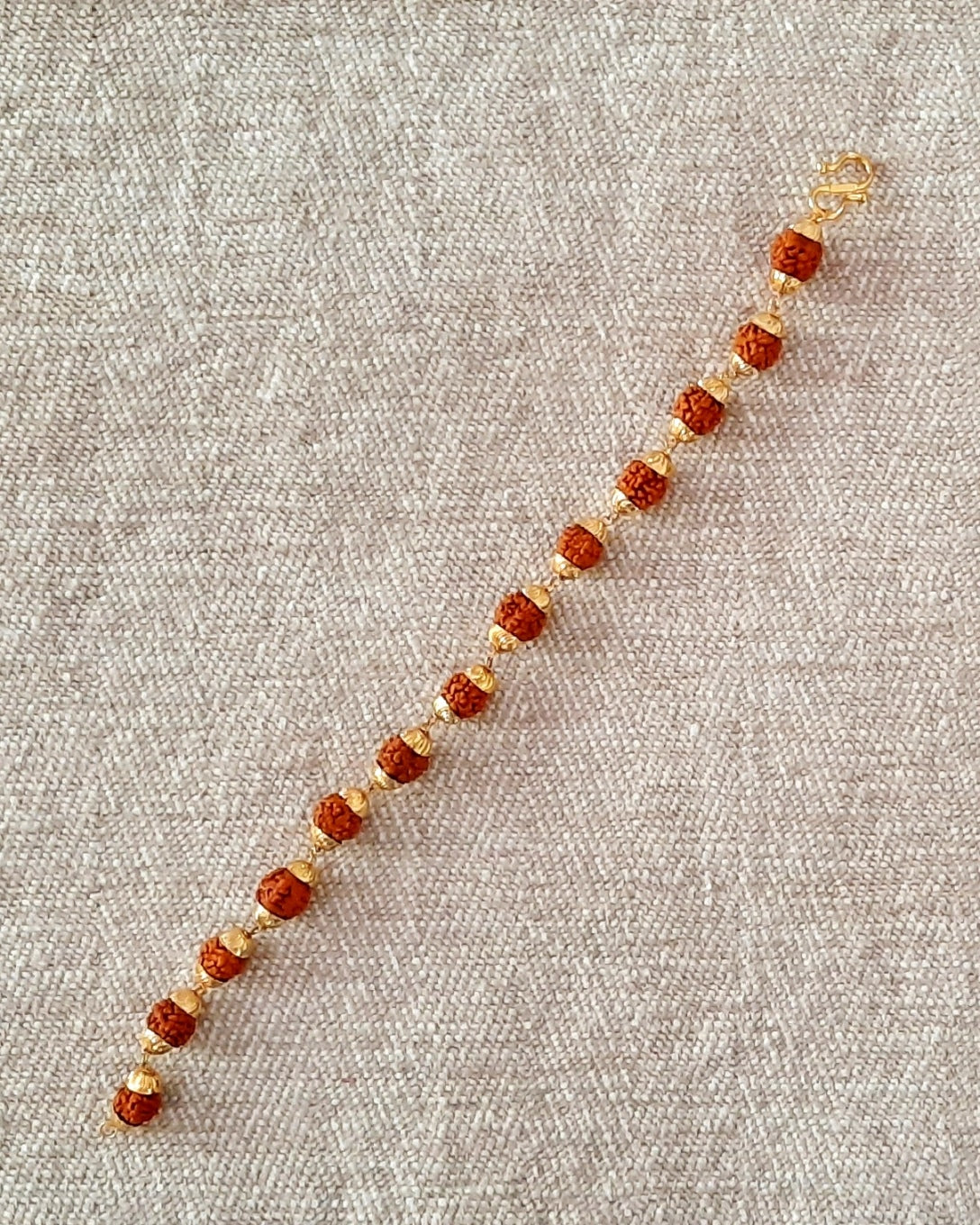 Rudraksha: Bracelet - G.Silver wire and cap