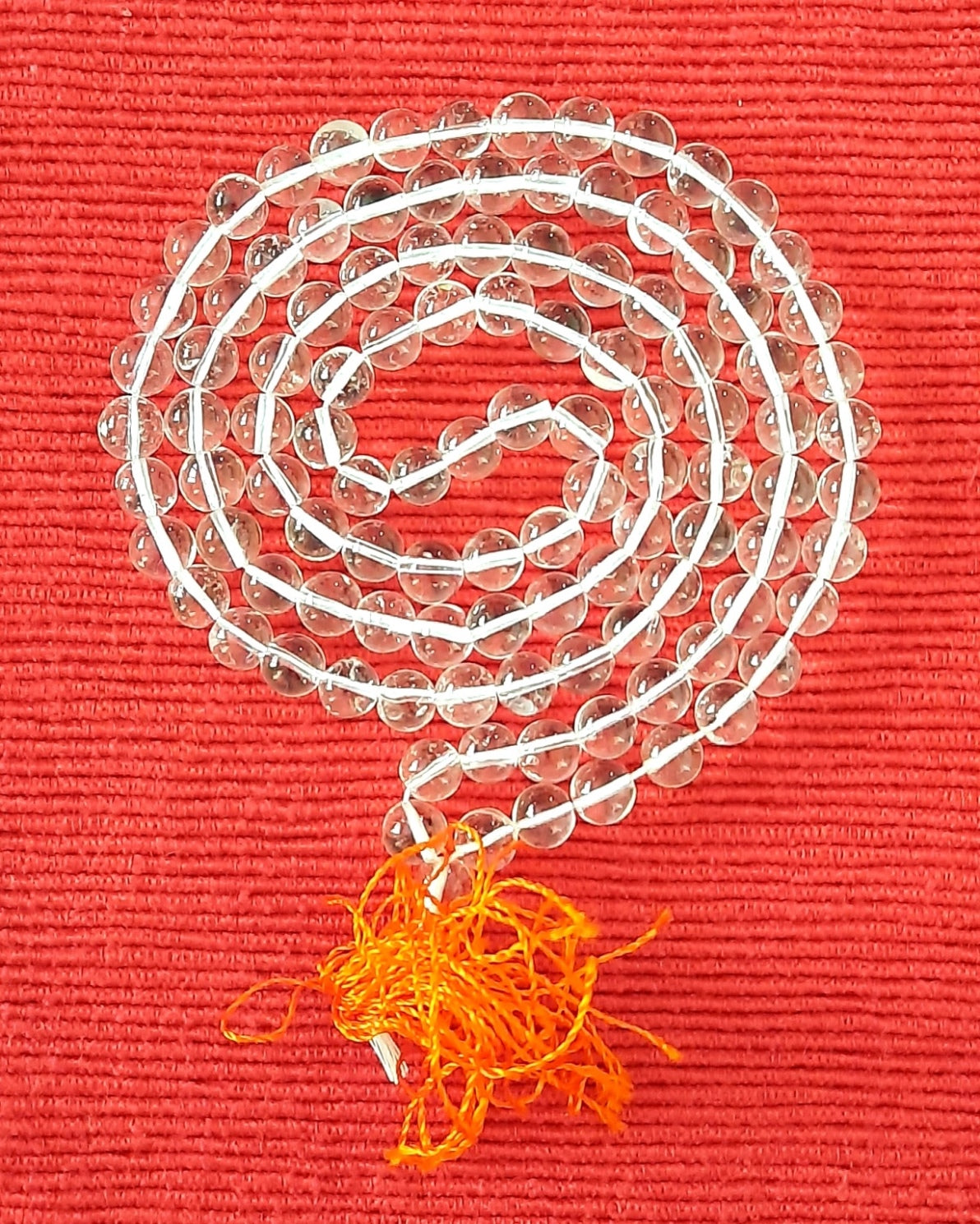 Mala: Sphatik (Quartz Stones) - 108 Beads (9 mm)
