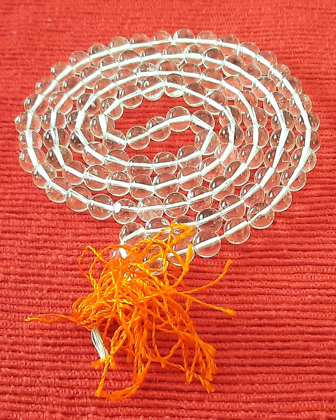 Mala: Sphatik (Quartz Stones) - 108 Beads (9 mm)