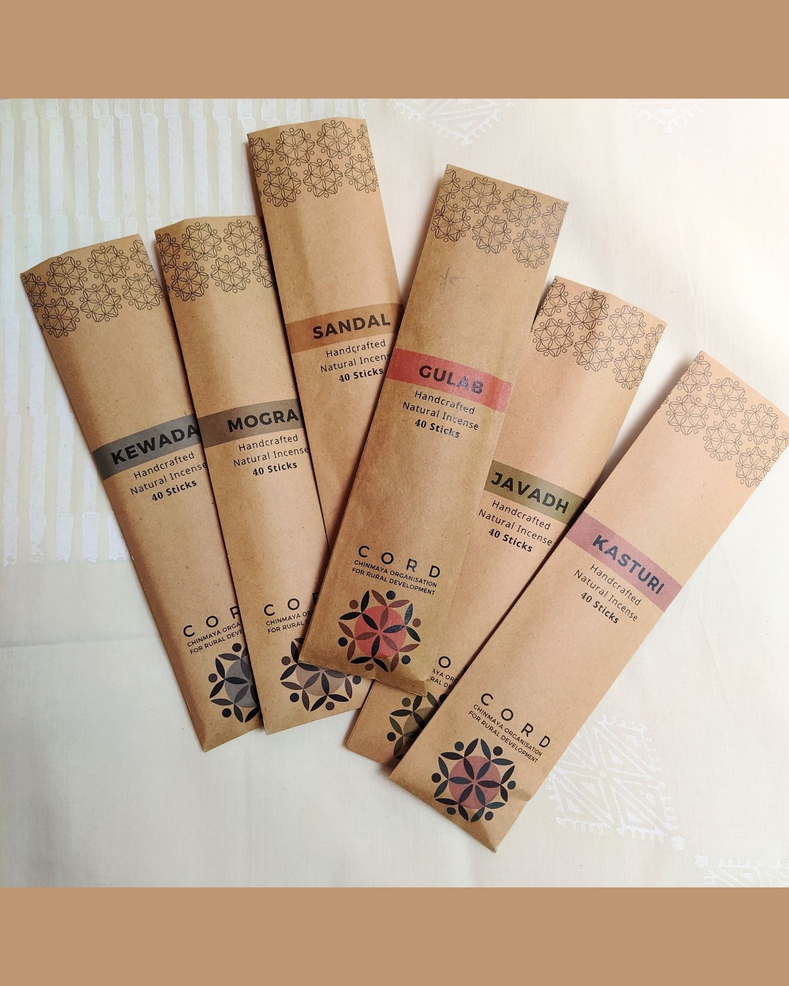 Agarbattis: Kraft Pouch - by Guru Dhara CORD Siruvani