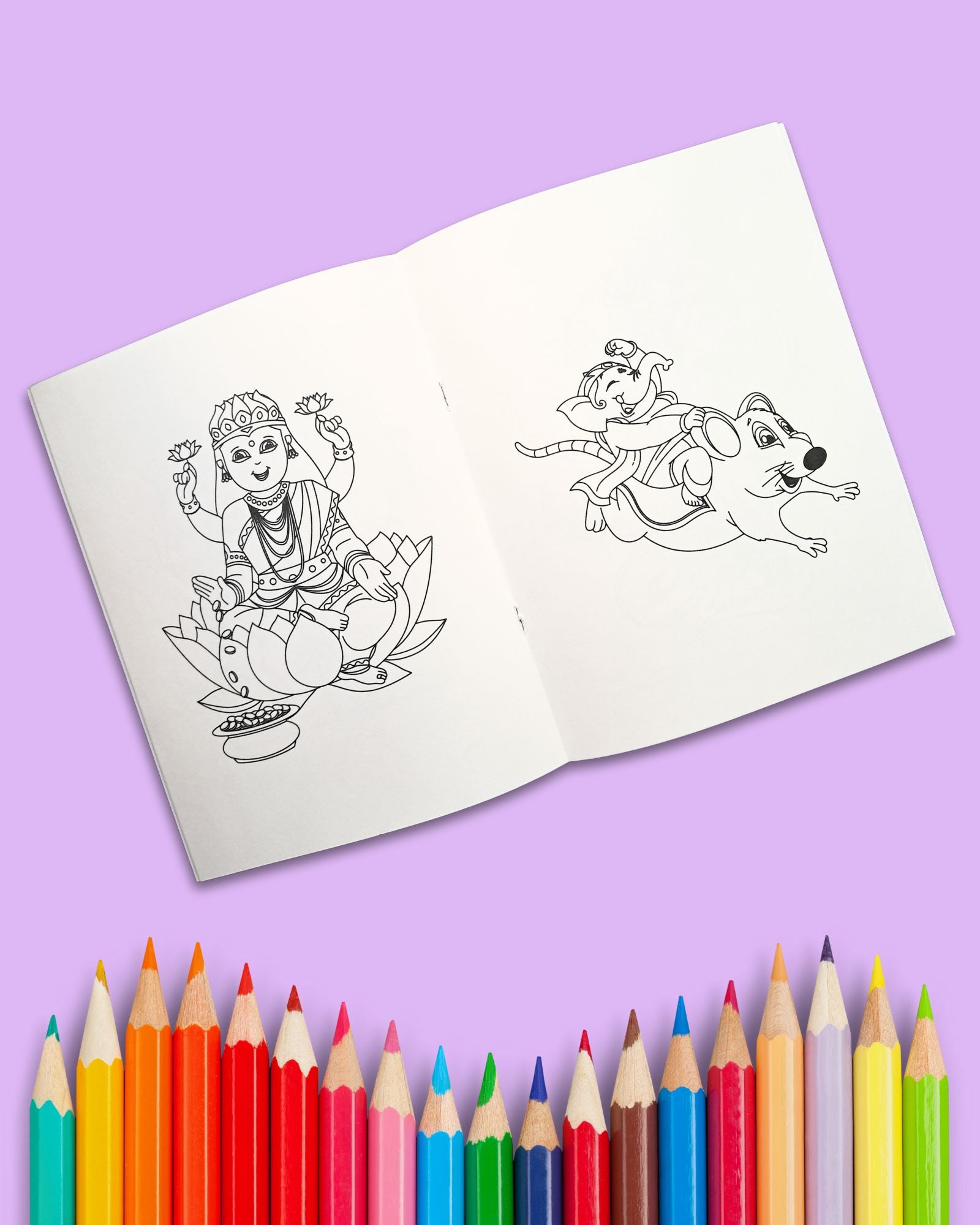 Colouring Book - 2: Colour & Love Little Gods (Age 5+)