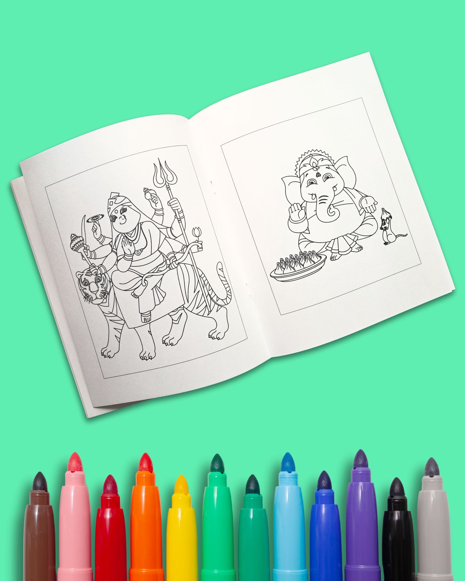 Colouring Book - 3: Colour & Befriend Little Gods (Age 8+)