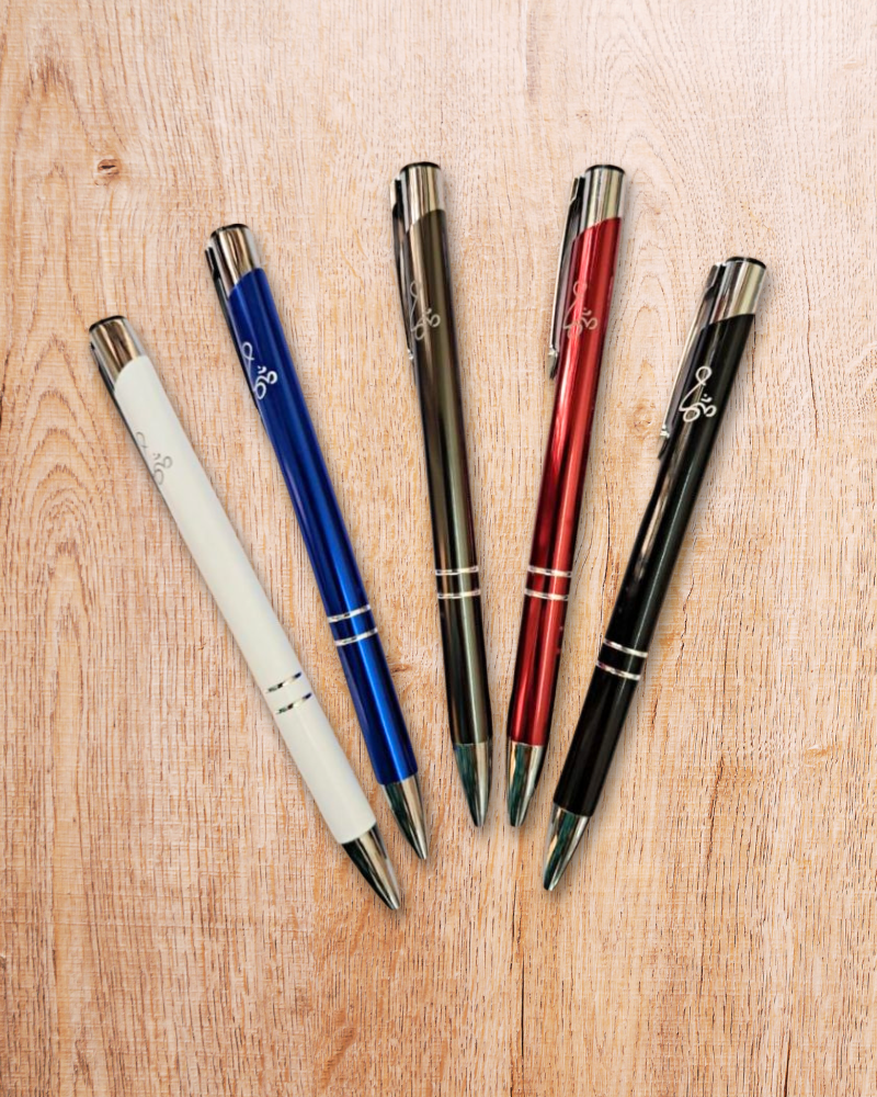 Pen: Metal Ball Pen with Om