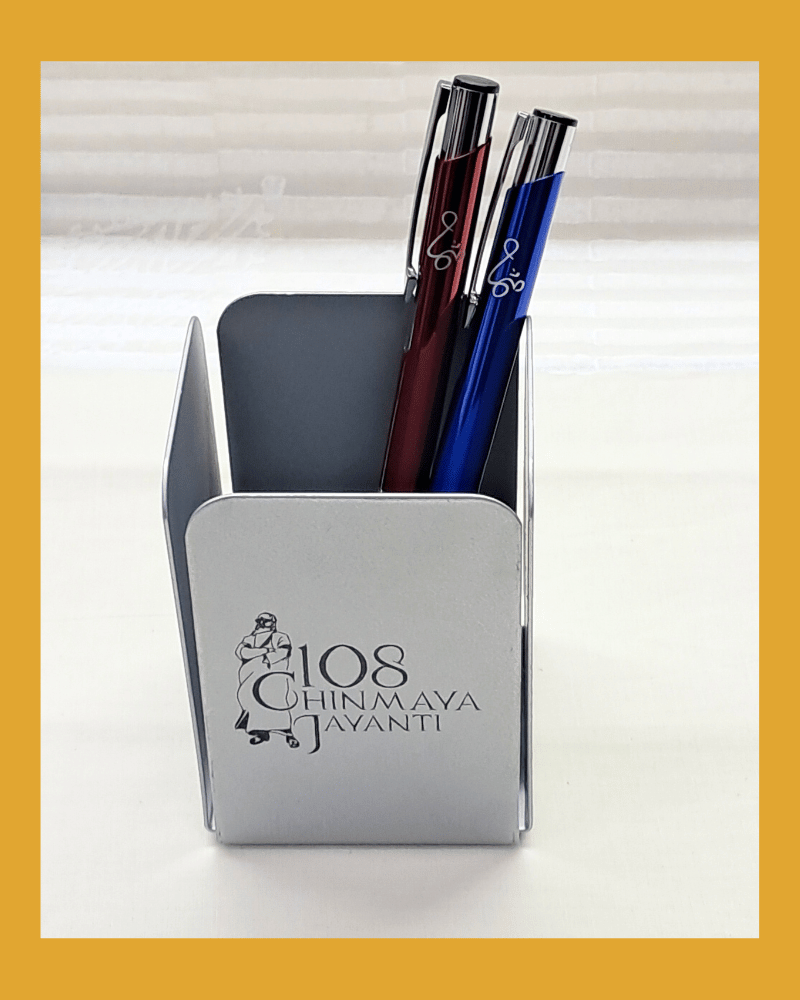Penstand: Metal with Om and 108