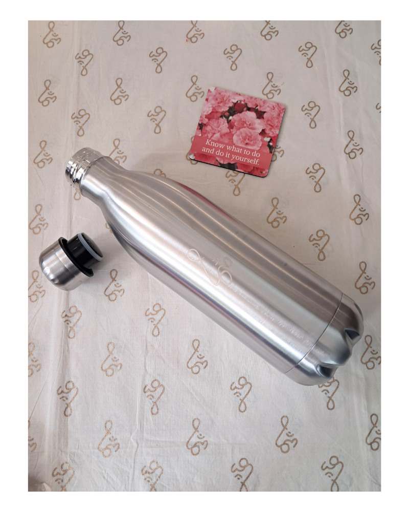 Flask: Steel Tango  - 1000 ml. - Silver