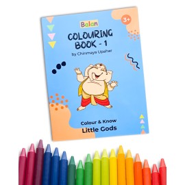 Colouring Books with Little Gods for Age 3+