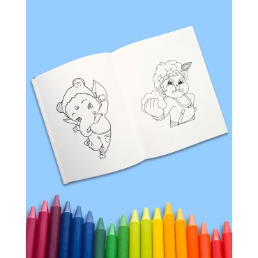 Colouring Books with Little Gods for Age 3+