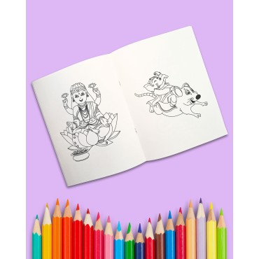 Colouring Books with Little Gods for Age 5+