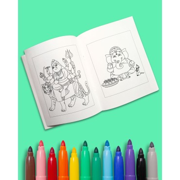 Colouring Books with Little Gods for Age 8+