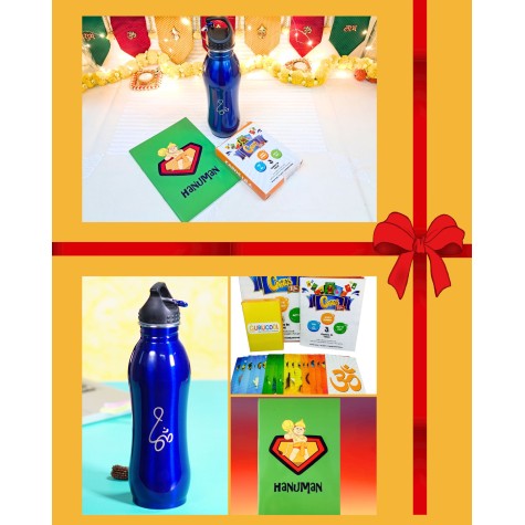 Diwali Gift Pack for Kids – Steel Sipper, Notebook & Cards Lila Game