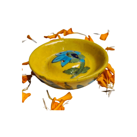 Agarbatti Holder: Blue Pottery - Small