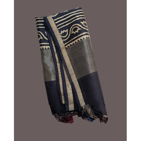 Maheshwari Dupatta with Small Zari Border