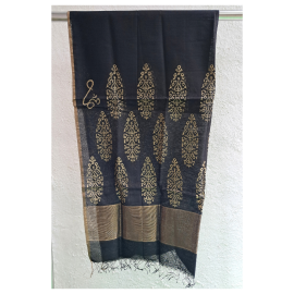 Maheshwari Dupatta with Small Zari Border