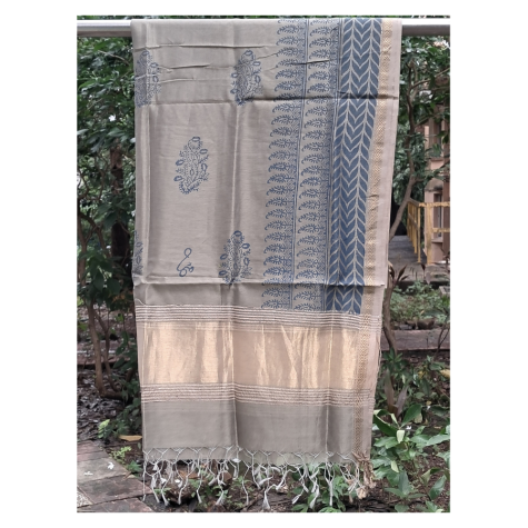 Maheshwari Dupatta with Tissue Palla