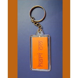 Keychain: Acrylic With Quote - Hari Om