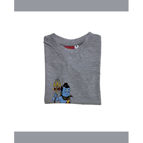 T-Shirt: Kids - Shiva with Nandi in Melange