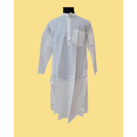 Kurta Long for Men in Matka Cotton - White