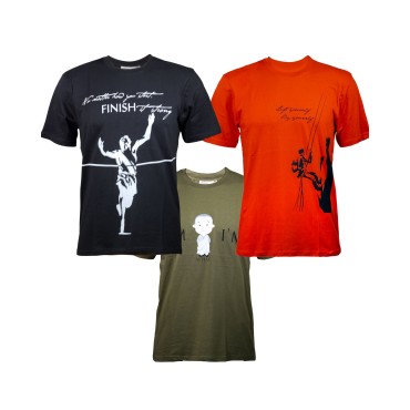 Pack: Adults T-shirts - Set of 3 (Orange, Black, Olive)