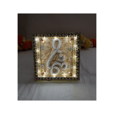 Frame: Om with Light - Small (4" x 4")